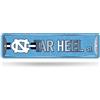 Rico Industries NCAA North Carolina Tar Heels Home Décor - Targa stradale in metallo (10,2 x 38,1 cm), ideale per casa, ufficio, camera da letto e grotta degli uomini