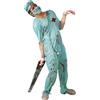 FIESTAS GUIRCA | Costume Chirurgo Zombie Adulto (48-50/M) - Maglietta, Cappello, Mascherina e Pantaloni - Costumi da Medico e Dottore per Halloween, Carnevale e Feste di Zombie - Uomo - Blu