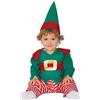 FIESTAS GUIRCA GUIRCA SL.- Costume Elfo Gnomo Nano Bambino 12/24 Mesi, Colore Verde E Rosso, GU_42528
