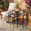 MIlani Home SILVES - set tre fioriere quadrate