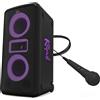 Klipsch MIAMI BLACK Trolley Cassa 80w batteria IPX4 bluetooth USB Mic cablato