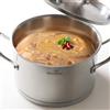 HOMICHEF pentola da 3,2 L in acciaio inox lucidata opaca e priva di nichel con coperchio (rivestimento antiaderente non tossico, lato dritto 20 CM)