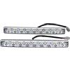 EVTSCAN 2 luci di marcia diurna a striscia lunga a 9 LED bianche DRL fari di guida antinebbia per auto
