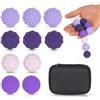 LIAILA 10 giocattoli magnetici antistress, palline magnetiche in silicone, palline antistress, giocattoli sensoriali per adulti e bambini, palline magnetiche in silicone antistress, giocattoli antistress ant