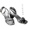 Sandro Lauren Scarpe Donna EU 36 / UK 3.5 Tacchi Sandali Con Cinturino Neri