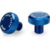 Puig 21803A Tappo coprifiletto specchietto finitura pulita in alluminio anodizzato per coprire le filettature del manubrio, Blu
