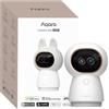 Aqara 4K UHD Dual-Lens Camera Hub G350, Telecamera Interna con Zoom 9X, Rotazione 360°, Auto-Tracking AI, Riconoscimento Visi/Gesti, Compatibile con Apple HomeKit, Alexa, Google Home, SmartThings