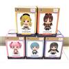SK Japan Set di 5 figure piatte Puella Magi Madoka Magica seduta 2025 dal Giappone nuove