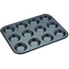 Master Class MasterClass Crusty Bake Perforated Mince Pie Baking Tray with PFOA Non Stick, 12 Hole Tart Tin, Robust 1mm Carbon Steel, 32 x 24cm (12.5 x 9.5''), Grey