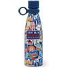 Legami - Bottiglia Termica Hot&Cold, Travel Stickers, 500 ml, Chiusura ermetica, 12 Ore Bevande calde 24 Ore fredde, Manico in Silicone rimovibile, in Acciaio inox, senza BPA