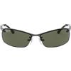 Ray-Ban Occhiali da Sole RB3183 004/9A Canna Di Fucile/Verde G-15 Unisex Polarizzati 63/15/125