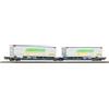 PIKO 24635 CARRO A TASCA T3000e CEMAT MERCITALIA INTERMOADAL CON 2 RIMORCHI AMBROGIO