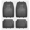 NORAUTO 4 tappetini universali antiscivolo in PVC neri NORAUTO