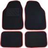 ACCESS PLUS Set di moquette universali in nero e rosso Unikar NORAUTO
