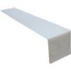 Lemos Home Runner da tavola di alta qualità in 100% cotone, collezione concetto, colore e dimensioni a scelta (runner - 40 x 250 cm, grigio chiaro)