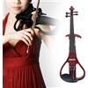 Violino elettrico a grandezza naturale 4/4 con custodia, professionale,
