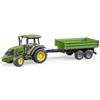 Bruder Trattore John Deere 5115 M con rimorchio dotato di sponde Di Bruder