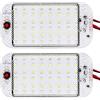 ANYPOWK Luci LED 12 V per camper con interruttore on/off 5 W luce diurna 500 lm illuminazione interna per camper, furgone, rimorchio, barca, set di 2