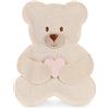 Cupido&Co. Sacchetto Orsetto Cuore Rosa100 x 135 Mm Beige 12 Pz