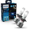 Philips Ultinon Pro6000 Boost H7-LED, lampadina LED omologata*, fino al 300% di luminosità in più**, 5.800K, design compatto, set di 2