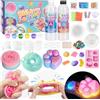 Highttoy Kit Squishy Grandi Silicone Liquido Luminosi Fai Da Te, 480ml Rapporto 1:1 AB Squishy Gomma Siliconica con 9 Stampi e Accessori, Giochi Sensoriali Antistress, Regali Bambini 6+ Anni