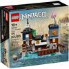 LEGO NINJAGO 40704 Micro Docks Building Set: versione in miniatura di NINJAGO City Docks con mercato, Tearoom, Arcade e appartamenti (275 pezzi)