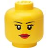 LEGO Storage Head S - Contenitore Testa Small Uomo, Giallo