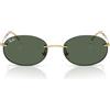 Ray-Ban Occhiali da Sole RB3767 001/71 Oro Arista/Verde Scuro Unisex 54/18/145