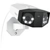 16MP Poe Telecamera Esterno, Doppio Obiettivo per Vista Panoramica a 180°, Rilev