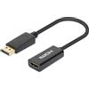 Manhattan Adattatore Hdmi Manhattan a DisplayPort 4K 60Hz Nero