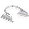 Thermaltake Cavo Thermaltake PCI-E 4.0 Doppio 90 gradi 40cm Bianco [AC-077-CO6OTN-C1]