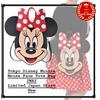 Disney Tokyo Disney Minnie Mouse Face Tote Bag 2WAY Limited Japan Store nuova