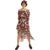 Desigual Abito Casual da Donna, Multicolore, XS