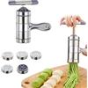 Jauhmui Macchina Pasta Manuale Acciaio Inox 5 Stampi per Pasta Fresca