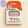 ProPart-3C Batterie AAA Ricaricabili USB-C 1.5V 435mAh Conf.4pz - PPAAA735C