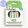 ProPart-3C Batterie C Ricaricabili USB-C 1.5V 4200mAh Conf.2pz - PPC23200C