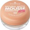 essence NATURAL MATTE MOUSSE FOUNDATION Mousse fondotinta 16 g Nr. 02
