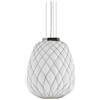 FontanaArte Pinecone Lampada a Sospensione Grande Bianco cromo