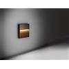 Simes Skill Quadrato Legno a Parete Bianco + Legno Teak (cod 01) 2700k