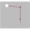 Nemo Potence Pivotante Mini da Parete Rosso