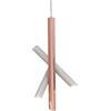 Nemo Tubes Pendant — design Charles Kalpakian White/copper