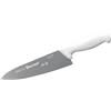 Starrett Coltello da Cucina in Acciaio Inox Dello Chef, Ampio Triangolare da 8 Pollici (200 mm), Manico Bianco (BKW301-8)