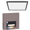 Philips Hue White Ambiance, Pannello Smart Aurelle, luce bianca da calda a fredda, 19W, 60x60cm, nero, Compatibile Bluetooth, Controllo Vocale con Alexa, Google Assistant e Apple Homekit