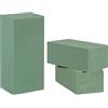Relaxdays Spugna per Fiori Freschi, Set da 3, Floral Foam per Composizioni Floreali, per Matrimoni, 7,5x20x10 cm, Verde