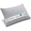 Degrees Home Collection - Federa per cuscino, 150 x 45, in microfibra extra morbida, 100% poliestere, traspirante, anallergica e lavabile, grigio