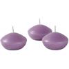 Cereria Di Giorgio - 20 Candele Galleggianti - Diametro 4.5 cm Altezza 2.7 cm - Colore Lavanda - Durata 4 ore