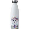 Mikasa Tipperleyhill, Borraccia termica in acciaio inox con isolamento a doppia parete, con motivo con cucciolo, mantiene le bevande calde per 12 ore e fredde per 18 ore, lavabile solo a mano, 500 ml