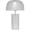 Kare Design lampada da tavolo Loungy Chrome, argento, 38 cm, per scrivania, comodino, decorazione soggiorno, corridoio, punto luce, abat jour, lampadina non inclusa