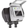 Claber Dual myAquaSolar, programmatore a rubinetto a due vie con pannello fotovoltaico