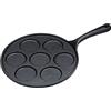 KitchenCraft Padella per 7 Pancake, Blinis in Acciaio Pressofuso, 24 cm